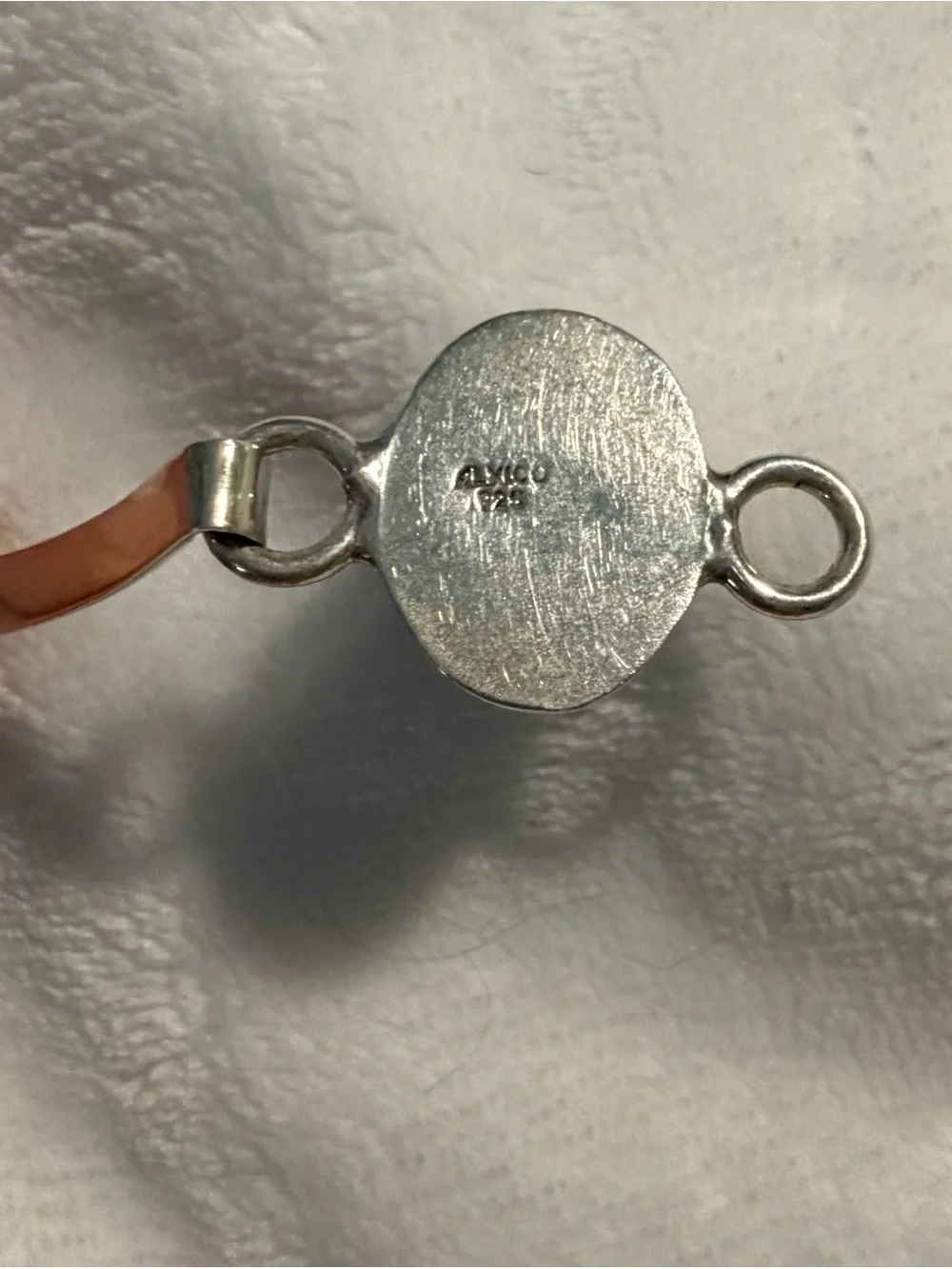 Sterling Silver Bracelet with Oval lapis Stone